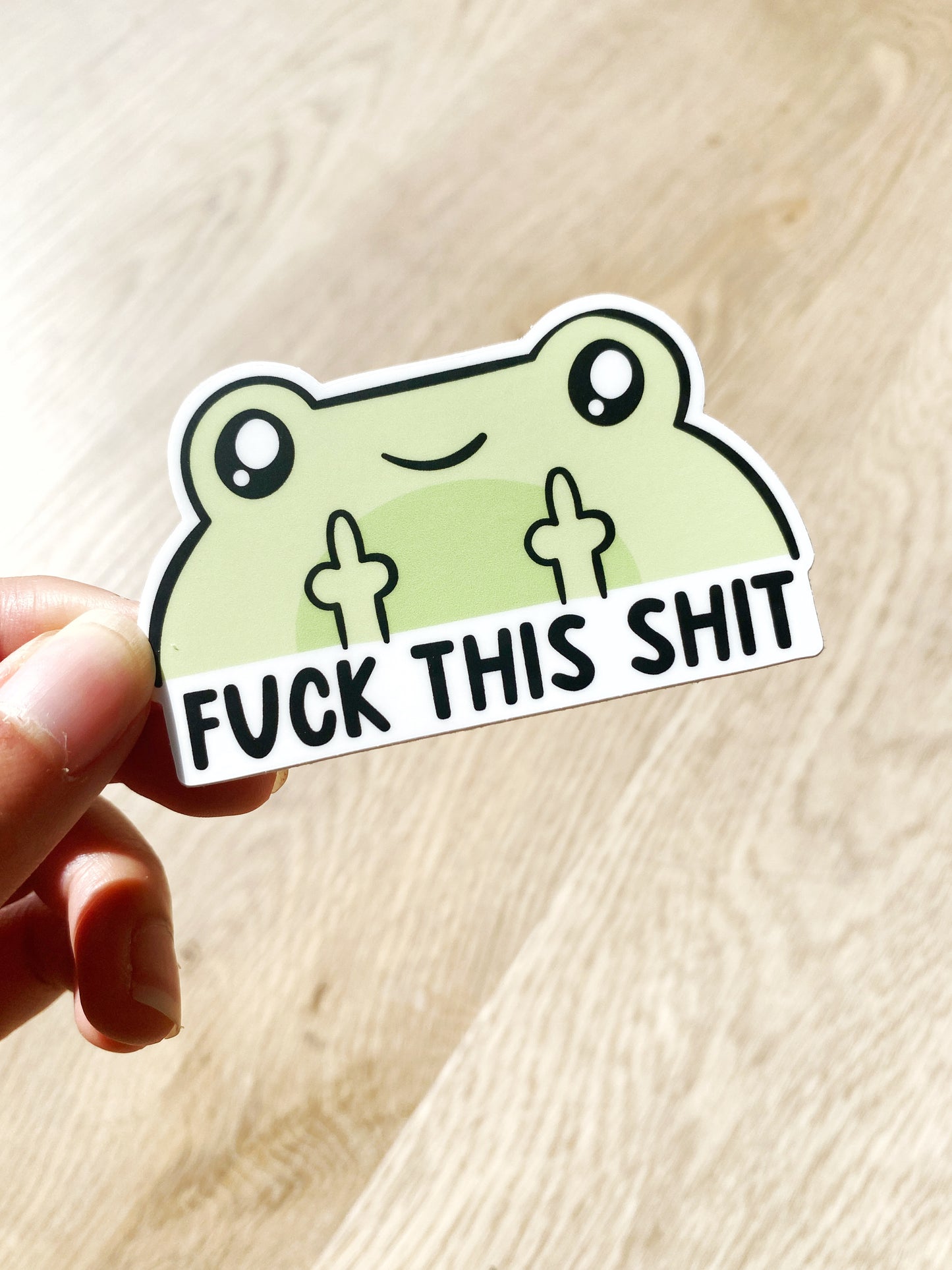 Funny Frog Sticker