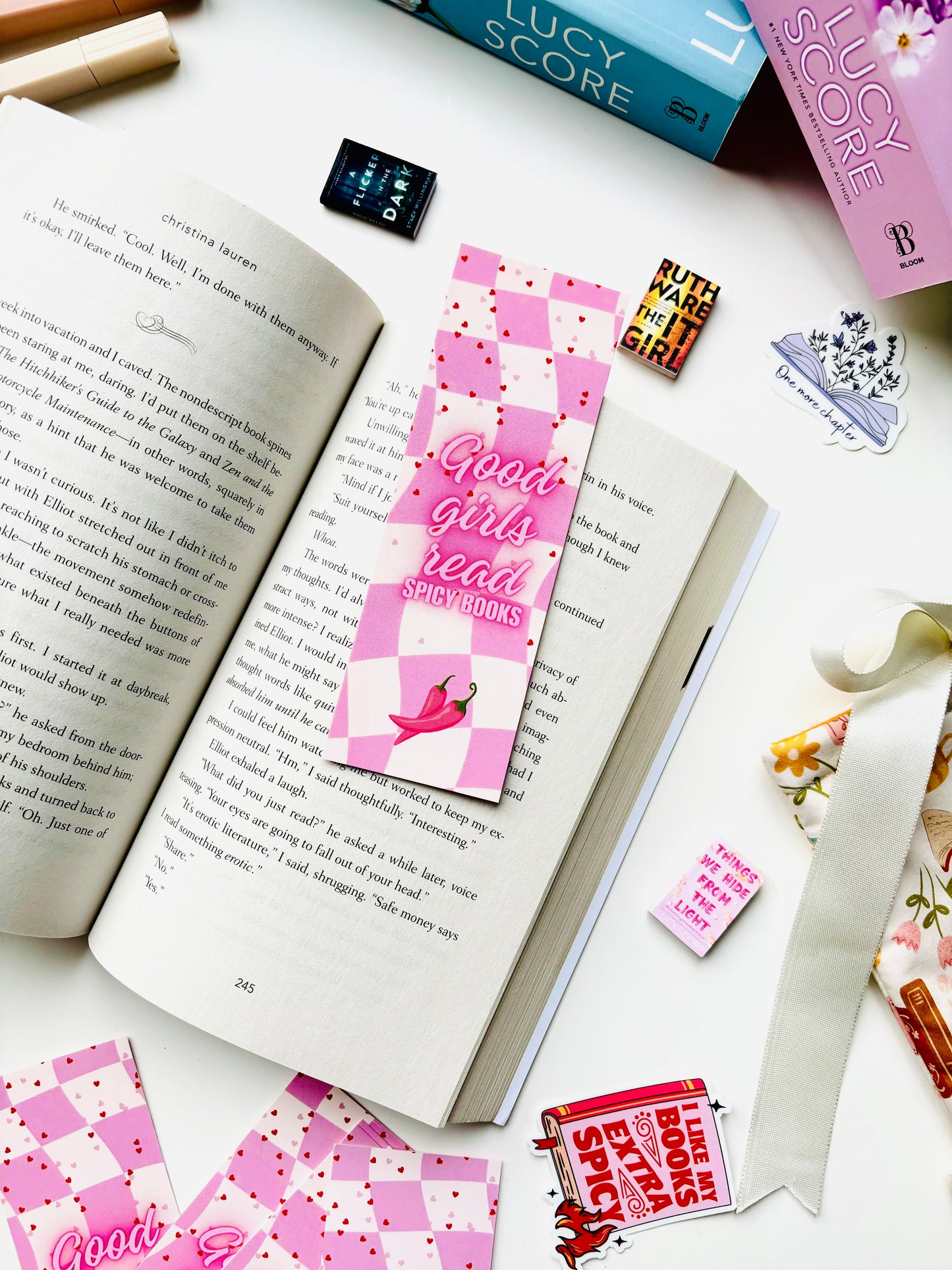 Good Girls Read Spicy Books Bookmark