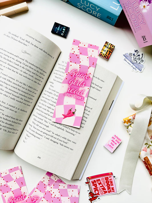 Good Girls Read Spicy Books Bookmark