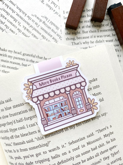 More books please magnetic bookmark