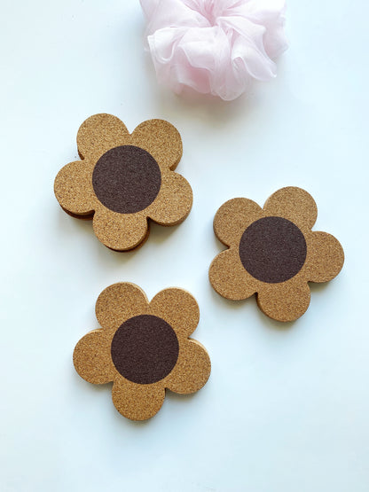 Flower Cork Coaster