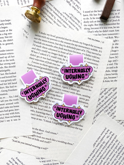 Internally ughing magnetic bookmark