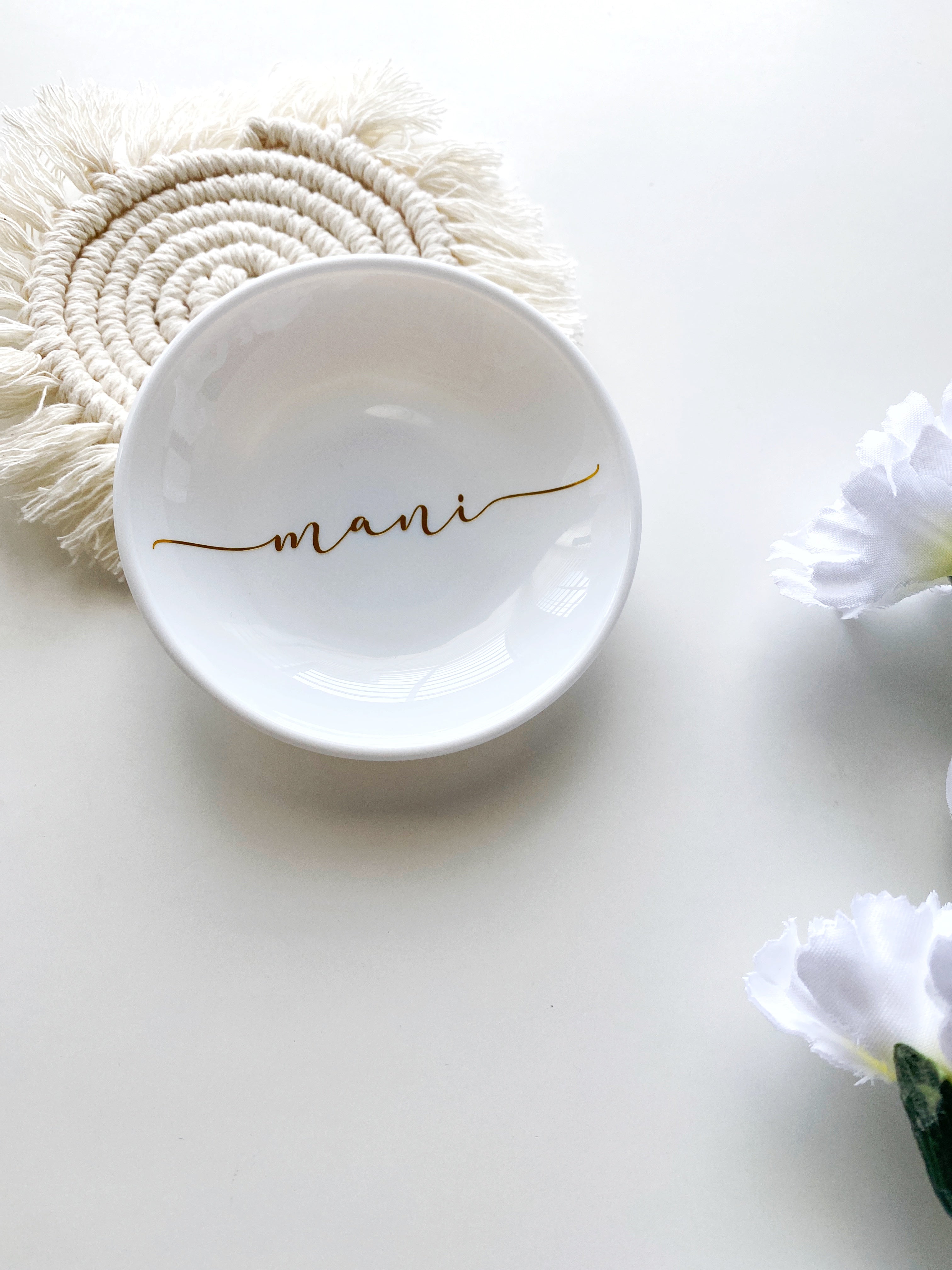 Personalized trinket clearance dish